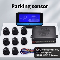 Kit de capteurs de stationnement à ultrasons pour véhicule, 4/8 pièces, capteurs étanches, écran LCD 7,0 pouces, DC 12V, Xinzhenghong Cars
