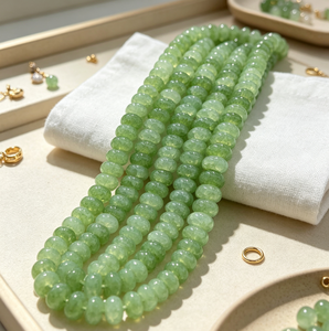Op voorraad 5x8mm Imitatie Jade Abacus Glazen kralen Multicolor Losse Spacer kralen voor het maken van sieraden Groothandel - Product Image 2