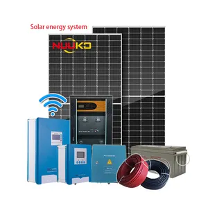 Sistema solare di vendita calda 5kw 8kw 10kw include pannello solare, batteria, inverter e sistema solare di montaggio listino prezzi