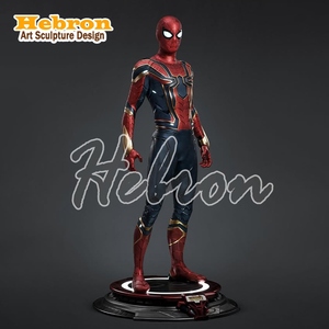 Escultura <span class=keywords><strong>de</strong></span> Alta Gama del Personaje <span class=keywords><strong>de</strong></span> Marvel Iron Spider, Estatuas <span class=keywords><strong>de</strong></span> Spider-Man <span class=keywords><strong>de</strong></span> Fibra <span class=keywords><strong>de</strong></span> Vidrio Personalizadas a Tamaño Real en Venta - Product Image 2