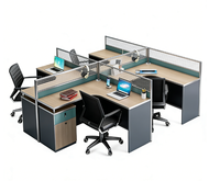 Poste de travail modulaire en bois massif en forme de L avec tiroirs, mobilier de bureau durable pour usage commercial