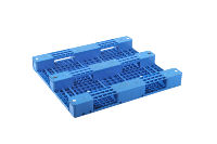 Palette en plastique industrielle de haute résistance 1300*1150*150mm, bleue, pour l'exportation, stockage en entrepôt, matériel