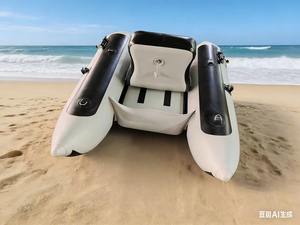 Bote Inflable para 1 Persona, Bote de Pesca, Bote de Pesca con Señuelos, Catamarán <span class=keywords><strong>Pequeño</strong></span> de Fibra de Vidrio para una Persona - Product Image 5