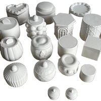 Bocaux à bougies en céramique, différents modèles, écologiques, durables, décoration de fête de Pâques, boîte de rangement