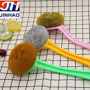 Nouvelle conception, brosse <span class=keywords><strong>de</strong></span> nettoyage <span class=keywords><strong>de</strong></span> vaisselle à pulvérisation <span class=keywords><strong>de</strong></span> cuisine durable à long manche avec tête interchangeable - Product Image 3