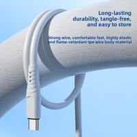 Câbles de charge rapide USB vers Type C 6A, câbles de données USB-C, câbles de charge de téléphone orange d'usine, câbles de données USB C