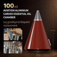Diffuseur d'arômes intelligent de luxe ODM/OEM, sans eau, alimenté par batterie USB, contrôlé par application, en métal, 100 ml, pour hôtel et usage domestique