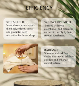 Роскошное масло для массажа тела с розой увлажняющее укрепляющее для шелковистой и гладкой молодой кожи Премиум спа-класса - Product Image 4