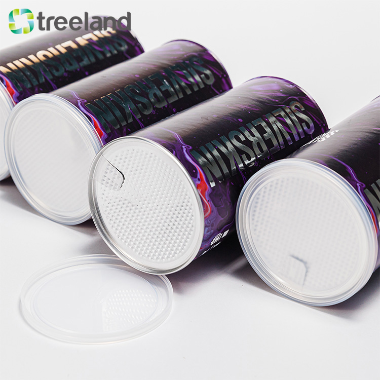 EU Popular One-Way Valve Cardboard Tube Canister For Coffee Powder Chocolate Candy Lollipop For Storage And Transportation