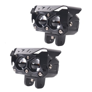 Newest Motorcycle S002 LED <b>Projector</b> Lens Dual Color with 2 Pieces Fish Eye 40w 6000k Auto Work <b>Light</b> Fog Warn Turn LED Lamp - Product Image 1