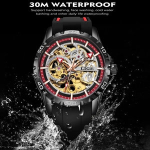 Oem Custom logo <strong>LIGE</strong> 89113 LG89113 Waterproof Fashion Luxury Design Automatic Mechanical Wrist Watches for Men Relogio Masculino - Product Image 6