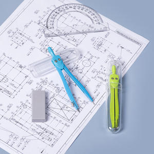 Ensemble de <span class=keywords><strong>boussole</strong></span>, pochette facilement <span class=keywords><strong>à</strong></span> emporter, Simple et de haute qualité pour étudiants, dessin en métal <span class=keywords><strong>à</strong></span> bon marché - Product Image 2