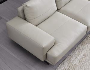 Minimalist isches mehrsitziges Leders ofa Kombination Modernes einfaches Wohnzimmer First Layer Rindsleder sofa - Product Image 5