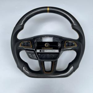 Volante de Fibra de Carbono Real para <span class=keywords><strong>Ford</strong></span> Focus MK3/MK3 <span class=keywords><strong>RS</strong></span>/MK3 ST/SE 2015 2016 2017 2018, Gran Oferta, Precio Bajo Profesional - Product Image 1