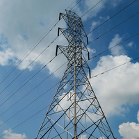 Prix direct usine – Tour en acier à structure grillagée galvanisée à chaud, robuste, pour la construction de lignes de transmission d'énergie haute tension (EHV)