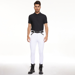 Trong Kho Màu Trắng Hấp Dẫn Quần Thoáng Khí Polyester Spandex Jodhpur Người Đàn Ông Của Ống Túm Ngựa Cưỡi Ngựa Quần Áo Bởi Horsekraft - Product Image 2