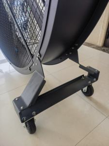 พัดลมอุตสาหกรรมแบบแกนหมุน 1.2 เมตร รุ่น TOPMF-120 ยี่ห้อ <span class=keywords><strong>Topfan</strong></span>  ทำจากอลูมิเนียมอัลลอยด์ ใช้ไฟ 220 โวลต์ เสียงเบา 39 เดซิเบล แบบเคลื่อนย้ายได้ เหมาะสำหรับศูนย์กีฬา - Product Image 6