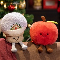 Peluche de Noël unisexe de haute qualité, rembourrage en coton PP, couleurs mélangées, 15-30 cm, design arbre de Noël flocon de neige, jouet pour enfants