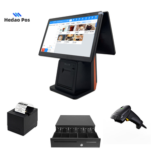 Chất lượng bán buôn 15.6 ''Màn hình cảm ứng Trung Quốc POS thiết bị đầu cuối điện tử tiền mặt đăng ký hệ thống máy cho nhà hàng bán lẻ - Product Image 1