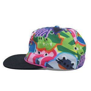 Gorra de Campamento Personalizada con Impresión a Color Brillante, Gorra de Campamento Suave, Ajustable, de 5 Paneles, Impermeable, de Nailon, al por Mayor - Product Image 3