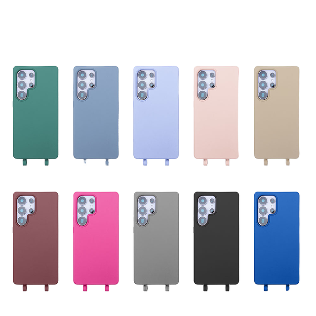Custom Logo Color Detachable Necklace Crossbody Phone Strap Women Sports Design Shockproof Waterproof UV Mobile Phone Cases