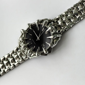 Nuevo Diseño de Reloj de Pulsera para Hombre, de Acero Inoxidable, Estilo Gótico, con Esfera Árabe de Alabastro, Personalizable, de Cuarzo, 16 mm, Resistente al Agua 20 BAR, Estilo Vintage - Product Image 2