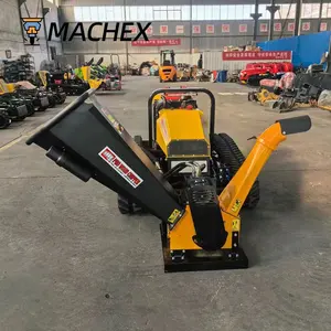 MACHEX Powerful 38HP Diesel Powered Log Wood Shredder Movable Wood Chipper Mulcher