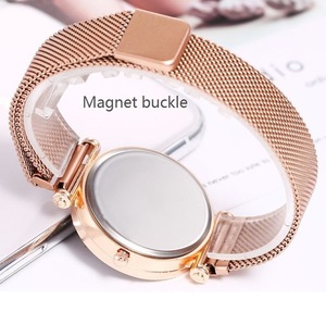 Montre à quartz, magnétique, étanche, lumineuse, cadran numérique étoilé, montre tendance pour femme, chaîne en métal tissé, montre à quartz - Product Image 6