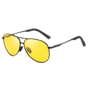 Lunettes de soleil polarisées de pilote personnalisées avec logo, qualité supérieure, pour la conduite, protection UV400, vision nocturne, pour hommes - Product Image 1