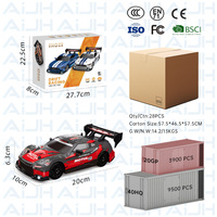 Voiture télécommandée AiJH 1:24 RC Drift 2.4GHz 4WD avec lumières LED intégrées, voiture de course sportive pour enfants