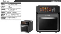 Friteuse à air numérique 15L en gros avec pierre à pizza et grille de cuisson, préréglages multi-cuisson, ustensile de cuisine économe en énergie