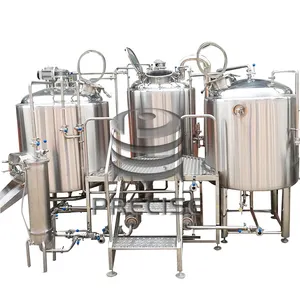 Turnkey Project Industrial Beer Production Plant Beer Brewing Equipment / Brewery Machine