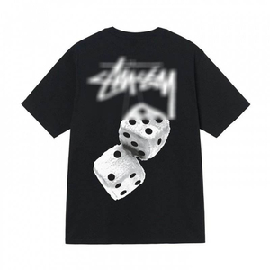 เสื้อยืดแขนสั้นผู้ชายลายการ์ตูนสีดำขาวผ้าฝ้าย 100% ออกแบบใหม่ขายส่งพร้อมโลโก้สั่งทำสำหรับฤดูร้อน - Product Image 2