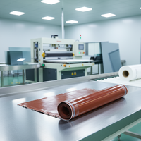 Tissu isolant en verre E-rouge résistant à la chaleur, sans alcali, ignifuge 260, enduit de silicone, pour rideau de fumée