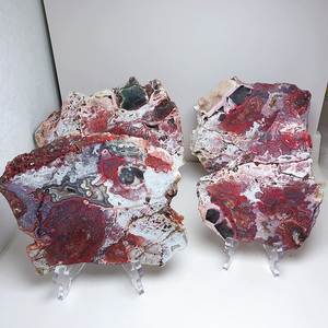 Bán buôn tự nhiên Mexico Agate tấm chữa bệnh đá pha lê tấm druse cho trang trí - Product Image 6