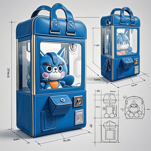 Máquina de juego de pinball multicolor personalizada con forma de bolsa Ita mochila de moda impermeable ligero cierre de cremallera - Product Image 5