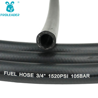 Tuyau flexible en caoutchouc résistant au diesel, au gaz, au mazout, au gazole, à l'air, à l'eau, à l'essence, avec armature en fil d'acier tressé pour pompe à carburant