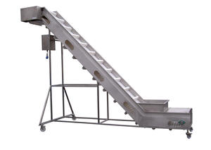 L Vorm Hellende Geweigerde Transportband Gespleten Sanitaire Washdown Band Transportband Voor Voedingsindustrie - Product Image 3