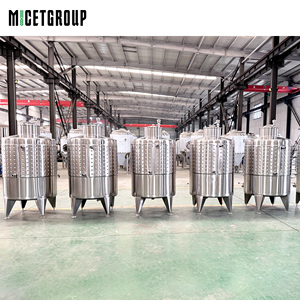 Équipement de vinification : Fermenteurs, jauge de température, échantillonneur sanitaire, cuves à vin de fruits en acier inoxydable 304 à double trappe, 1000L - Product Image 5