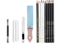 Kit de Croquis Professionnel Keep Smiling 42 en 1, Crayons de Dessin pour Étudiant, Peinture et Esquisse