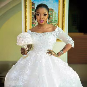 Bridal Wedding Dress Empire Waist Sweetheart Neckline Ball Gown White Plus Size Train Vintage Style Maternity Princess Dress - Product Image 4