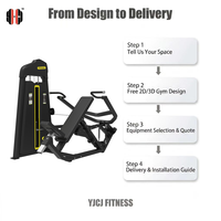 Máquina de fuerza profesional personalizada serie P8 con asiento ajustable para press de hombros, con selector de carga por pin, certificación CE, comercial
