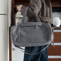 Sac de voyage à grande capacité pour le yoga, le sport et la remise en forme, en velours côtelé, avec fermeture à cordon, respirant, 20-35L, pour les voyages de courte durée