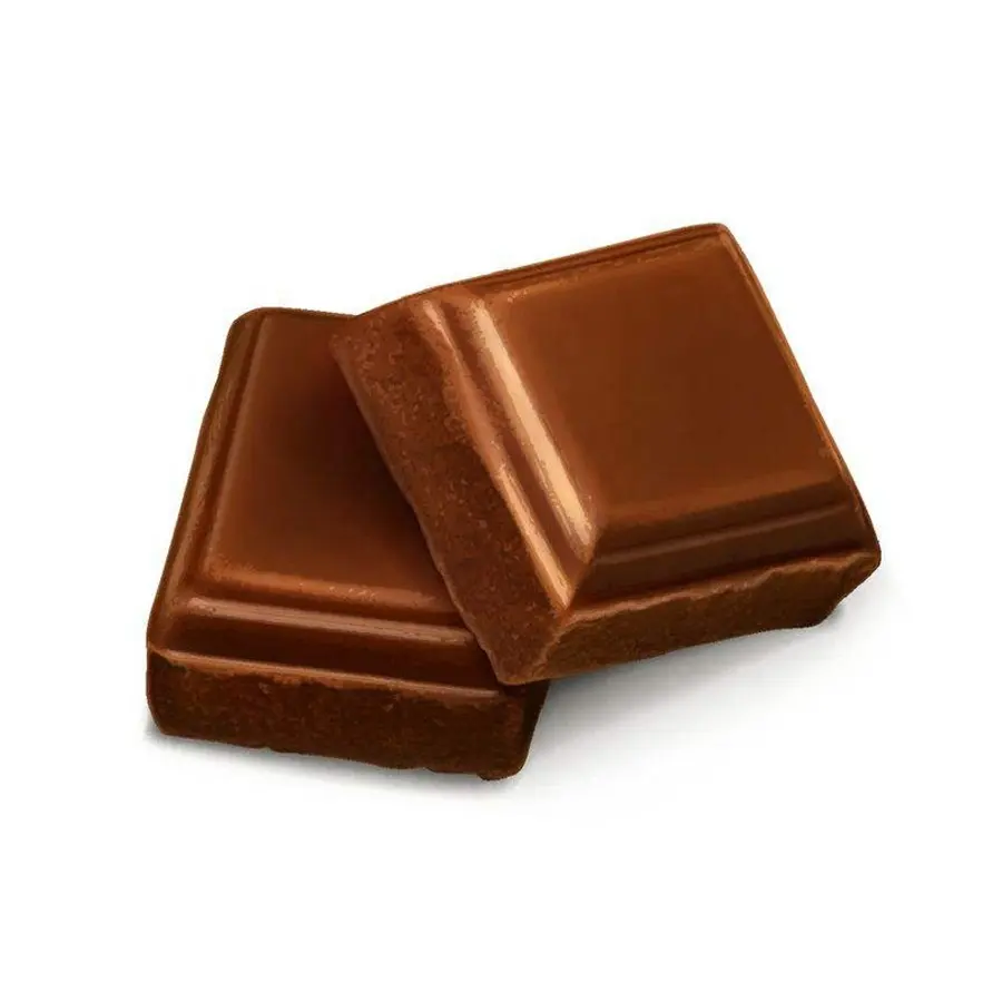 Cacao in polvere marrone scuro cioccolato nero sano ripieno di marmellata