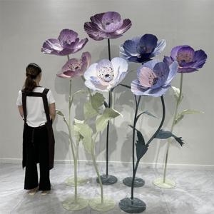 L-016 Flores Artificiales al por Mayor, Amapolas Gigantes para Decoración de Bodas, Eventos, Tiendas, Fiestas y Exhibiciones - Product Image 3