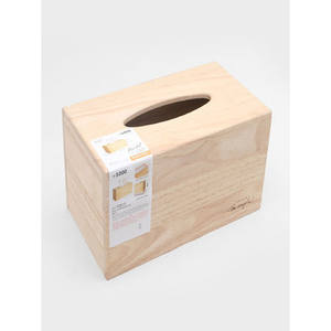 Caja de pañuelos de árbol de caucho con estilo moderno Cajas de pañuelos decorativas para el hogar - Product Image 1