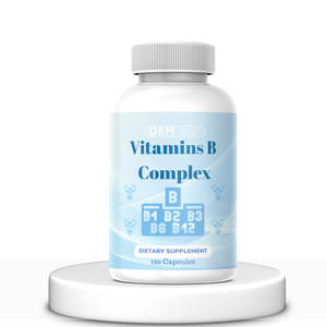 Cápsulas de <span class=keywords><strong>complejo</strong></span> de vitamina <span class=keywords><strong>B</strong></span> OEM Suplemento De Salud vitamina B6 B12 <span class=keywords><strong>B</strong></span> 9 Etiqueta Privada - Product Image 1