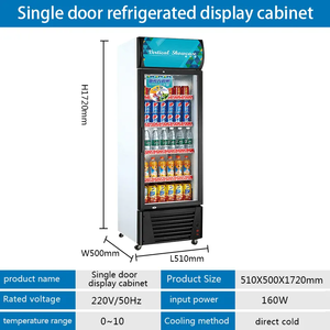 Réfrigérateur commercial Meisda en promotion avec porte vitrée pour boissons énergisantes, réfrigérateur de maturation à sec certifié CE - Product Image 3