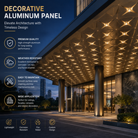 Panneau décoratif en aluminium 3D stéréo personnalisé pour plafond, motif géométrique, pour bureaux commerciaux, halls d'hôtels et plafonds intérieurs