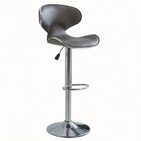 Tabouret de bar en métal avec revêtement en poudre, résistant à la rouille, facile à nettoyer